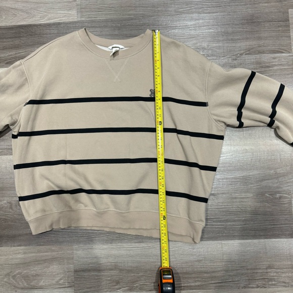 H&M women’s striped crew neck sweater size XXL new without tags - Picture 5 of 7